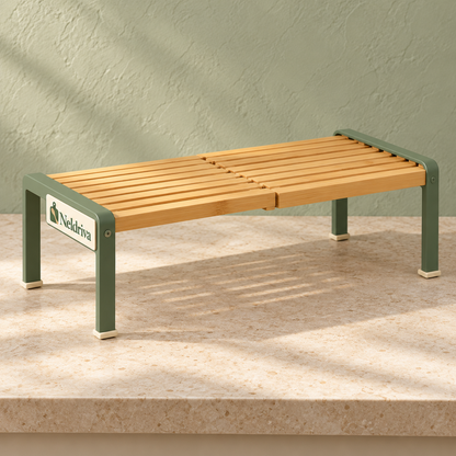 Neldriva Expandable Bamboo Counter Shelf