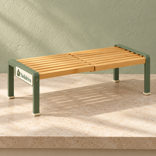 Neldriva Expandable Bamboo Counter Shelf